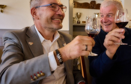 Visite au RC Payerne La Broye : DG René-Marc Blaser et Jean-Michel Rapin, Président